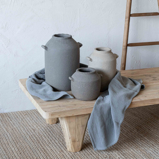 Grove Decorative Terracotta Vase With Handle | Flower Pot