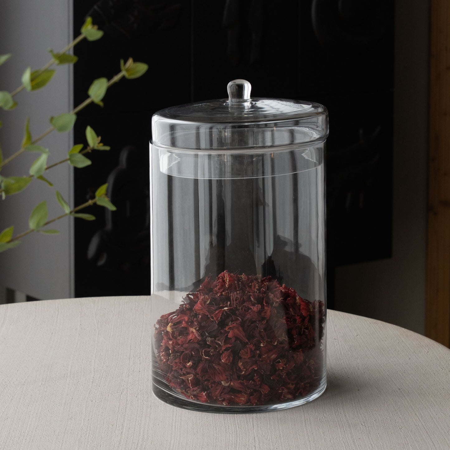 Charmed Decorative Glass Container Jar With Lid