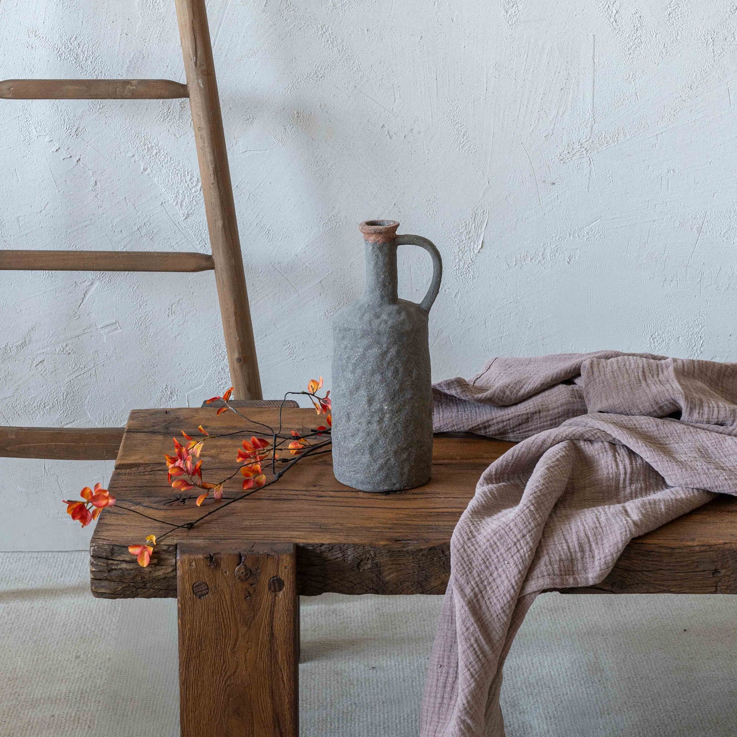 Hearth Decorative Terracotta Vase With Handle | Flower Pot