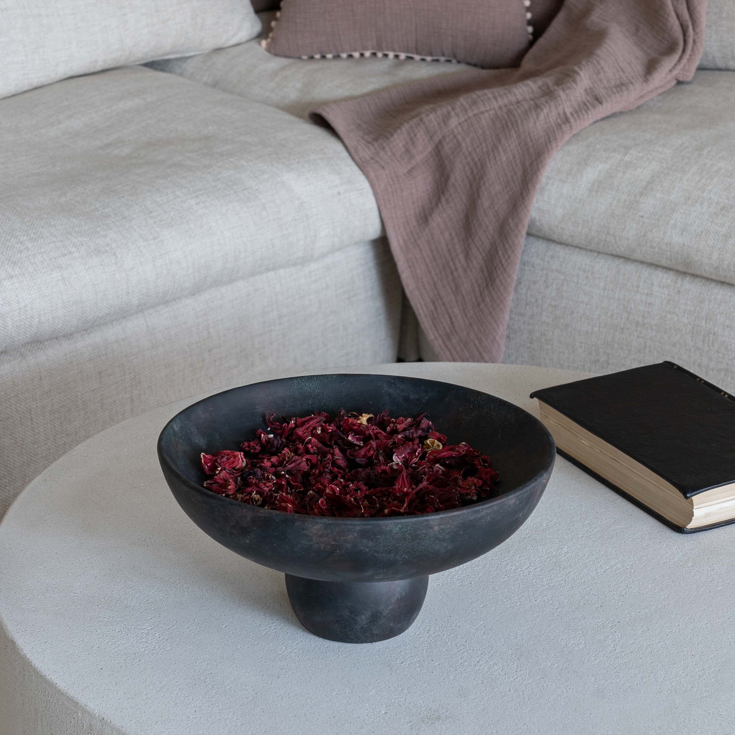 Relic Black & Beige Decorative Fruit Bowl | Table Bowl