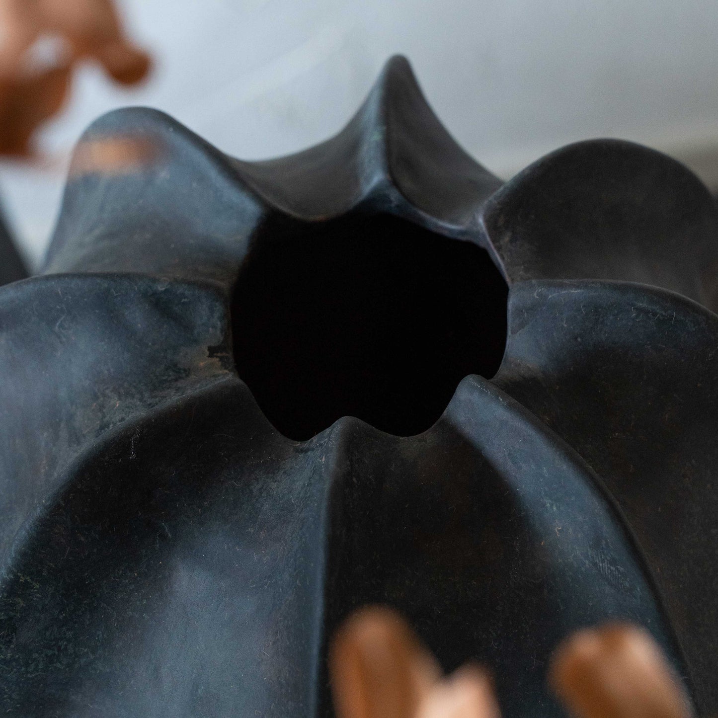 Verdant Decorative Black Vase | Flower Pot