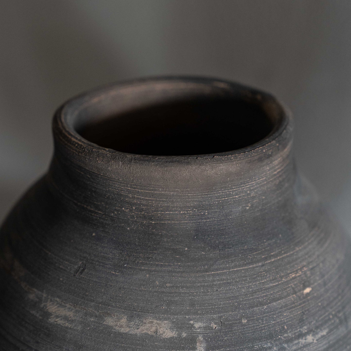 Wide Ceramic Terracotta Aged Flower Pot | Vase